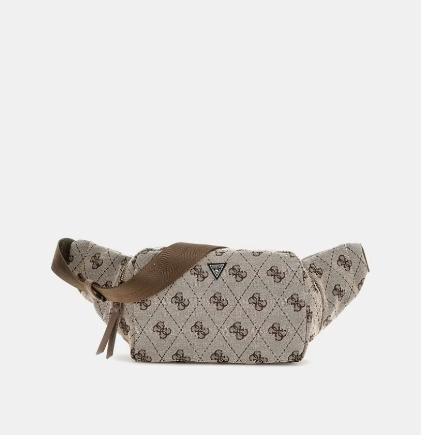 Riñonera con logotipo jacquard