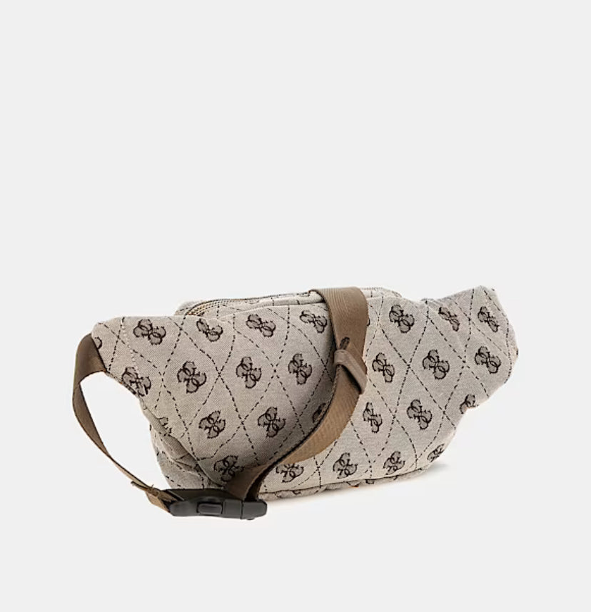 Riñonera con logotipo jacquard